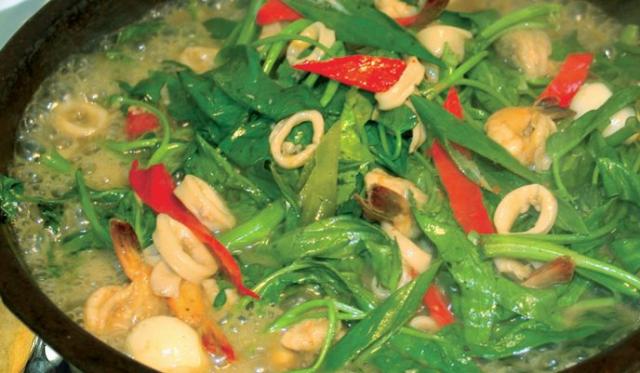 Kangkung hotplate Seafood